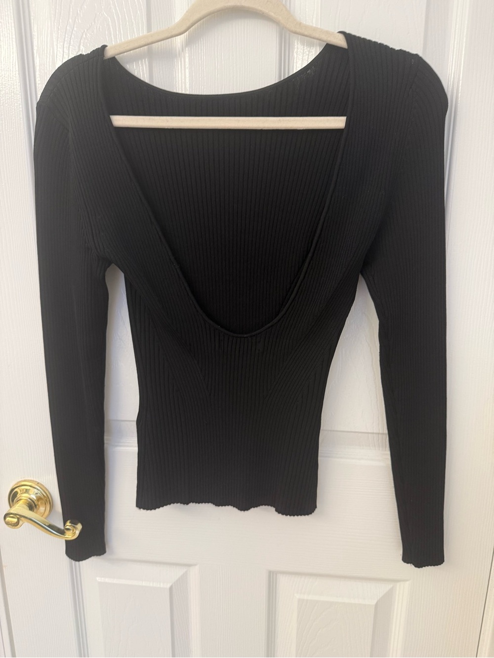 Banana Republic Open Back Ribbed Top - Picture 2 of 6
